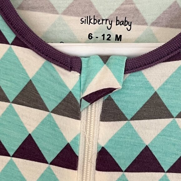 Silkberry Baby Printed Footed Sleeper.  Bamboo.  6-12 month NWT! - Picture 3 of 7